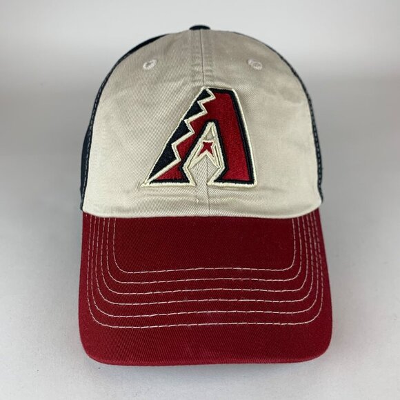 Arizona Diamondbacks MLB Black Red Beige Fan Favorite Relaxed Fit Strapback Hat - Picture 2 of 6